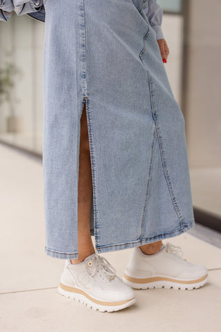 Vinus Midi Denim Skirt